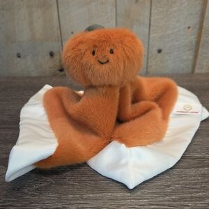Apricot Lamb Smiling Pumpkin Soft Lovey Security Blanket Fall Halloween HTF